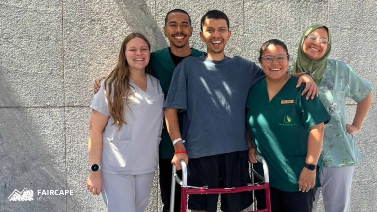 Rehabilitation Patient and Nurses | Faircape Health | Faircape Group